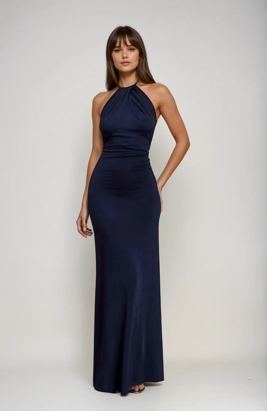 VALERIA - Vestido largo con escote halter