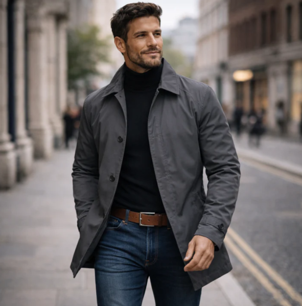 PEDRO - Abrigo elegante para hombre
