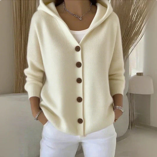 CELIA - Chaqueta de punto con capucha
