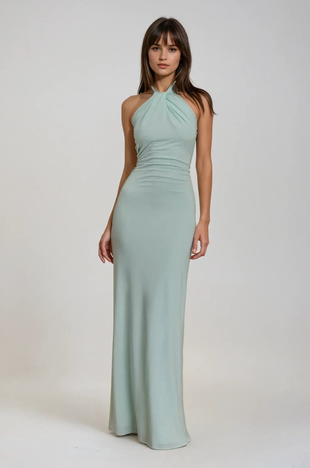 VALERIA - Vestido largo con escote halter