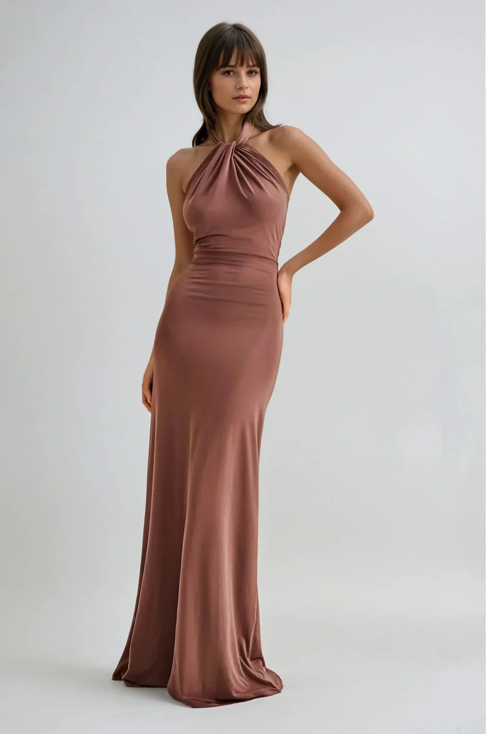 VALERIA - Vestido largo con escote halter