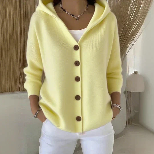 CELIA - Chaqueta de punto con capucha