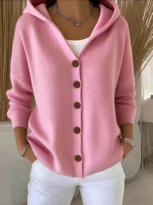 CELIA - Chaqueta de punto con capucha