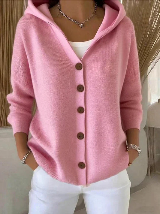 CELIA - Chaqueta de punto con capucha
