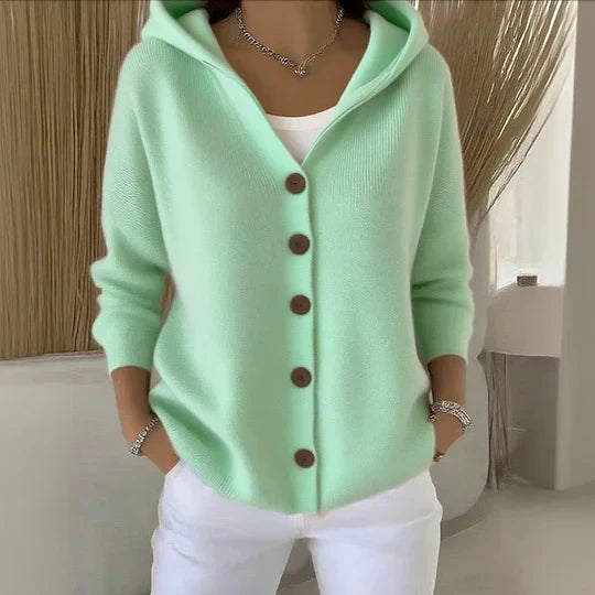 CELIA - Chaqueta de punto con capucha